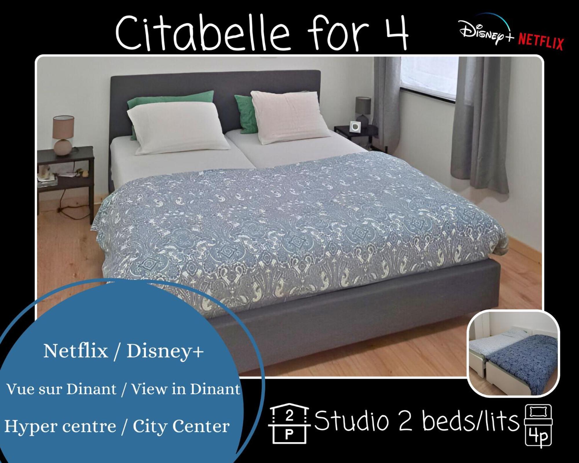 O Reflets - Citabelle For 4 - Studio 2 Rooms View "Citadelle" Dinant Esterno foto